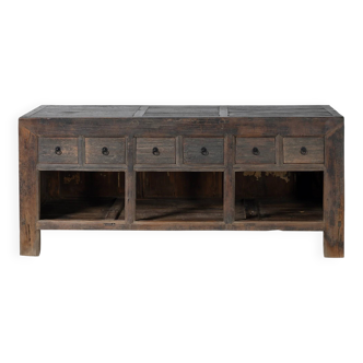 Qingdao - Antique Chinese buffet in solid elm no. 26