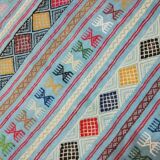 Berber carpet, blue carpet, Moroccan carpet 215x100cm