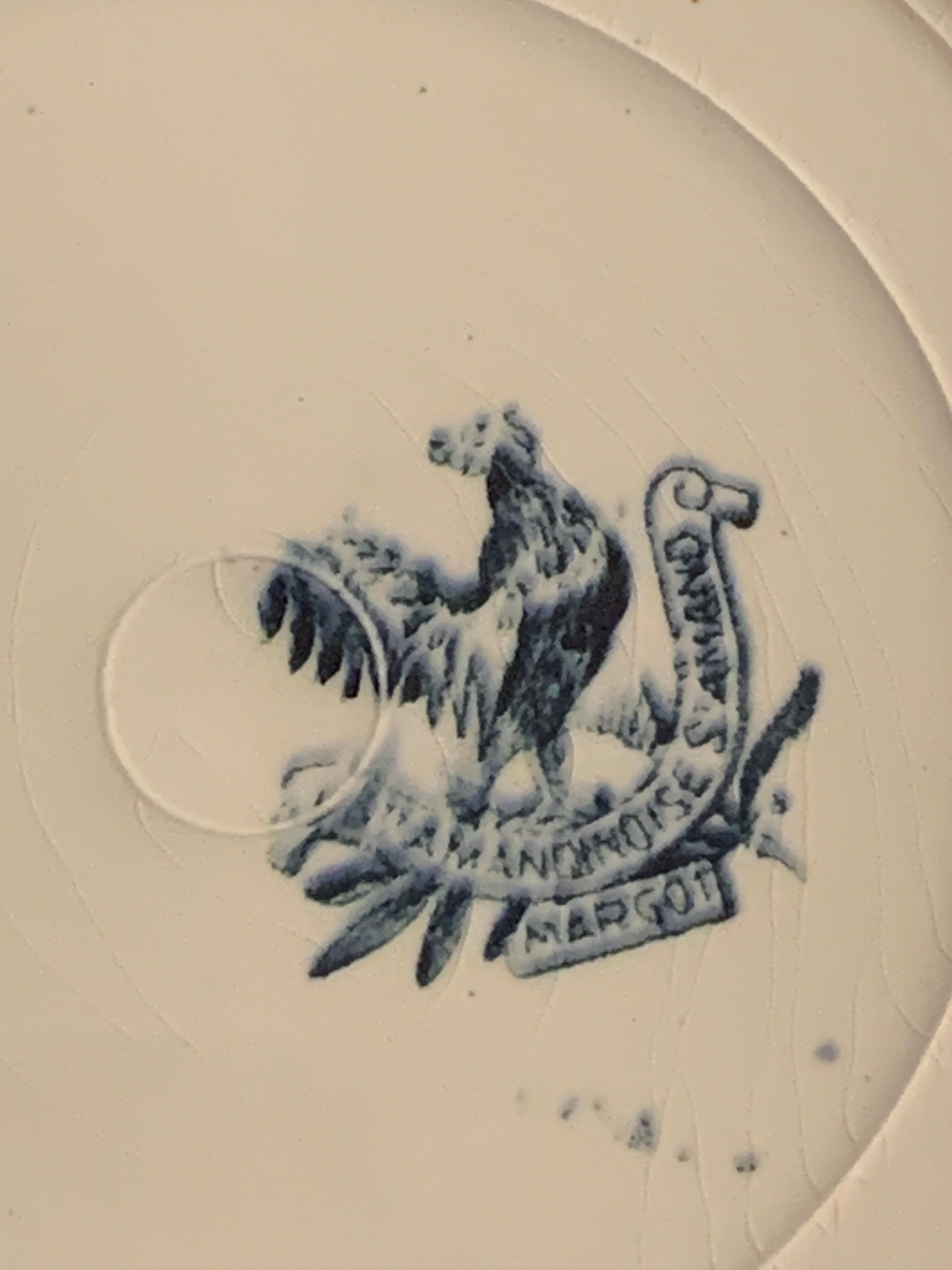 8 dessert plates St Amandinoise St Amand, model Margot