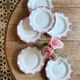 Set of 6 vintage porcelain deep plates