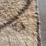 Azilal beige Berber rug - 191 x 79 cm