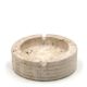 Cerri Nestore round Italian ashtray in travertine, 1970s