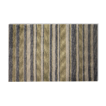 Modern green grey door mat handwoven small rug- 60x90cm