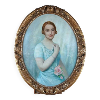 Important Tableau Portrait of Notable (Dijon) Vital Keuller (1866-1945)