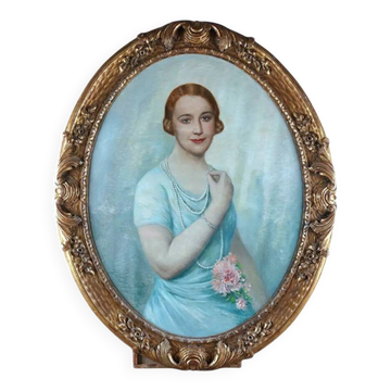 Important Tableau Portrait of Notable (Dijon) Vital Keuller (1866-1945)