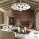 Impressive cloud chandelier mid-century modern of Volksgarten Milchhalle Vienna