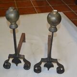 Wrought iron and brass channels