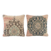 Set of 2 vintage Turkish cushion covers 51x51 cm