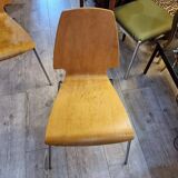 Midi centurion modern Danish Bentwood chairs with chrome legs