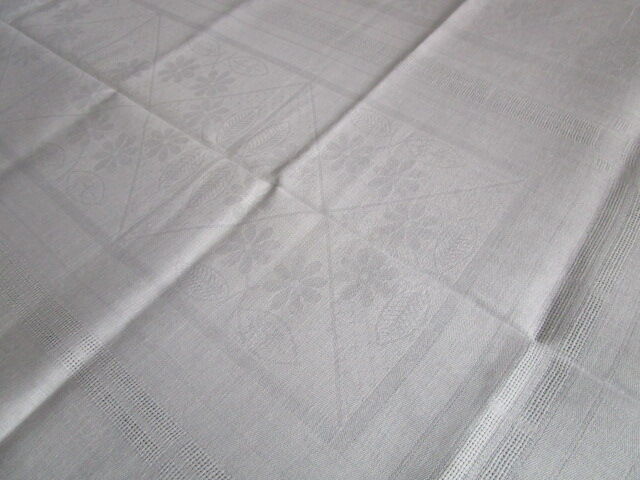 Old damask tablecloth 340x160cm