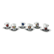 Set of 6 Espresso Cups by Keith Haring for Tognana, 1990