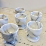 Egg cups in marble