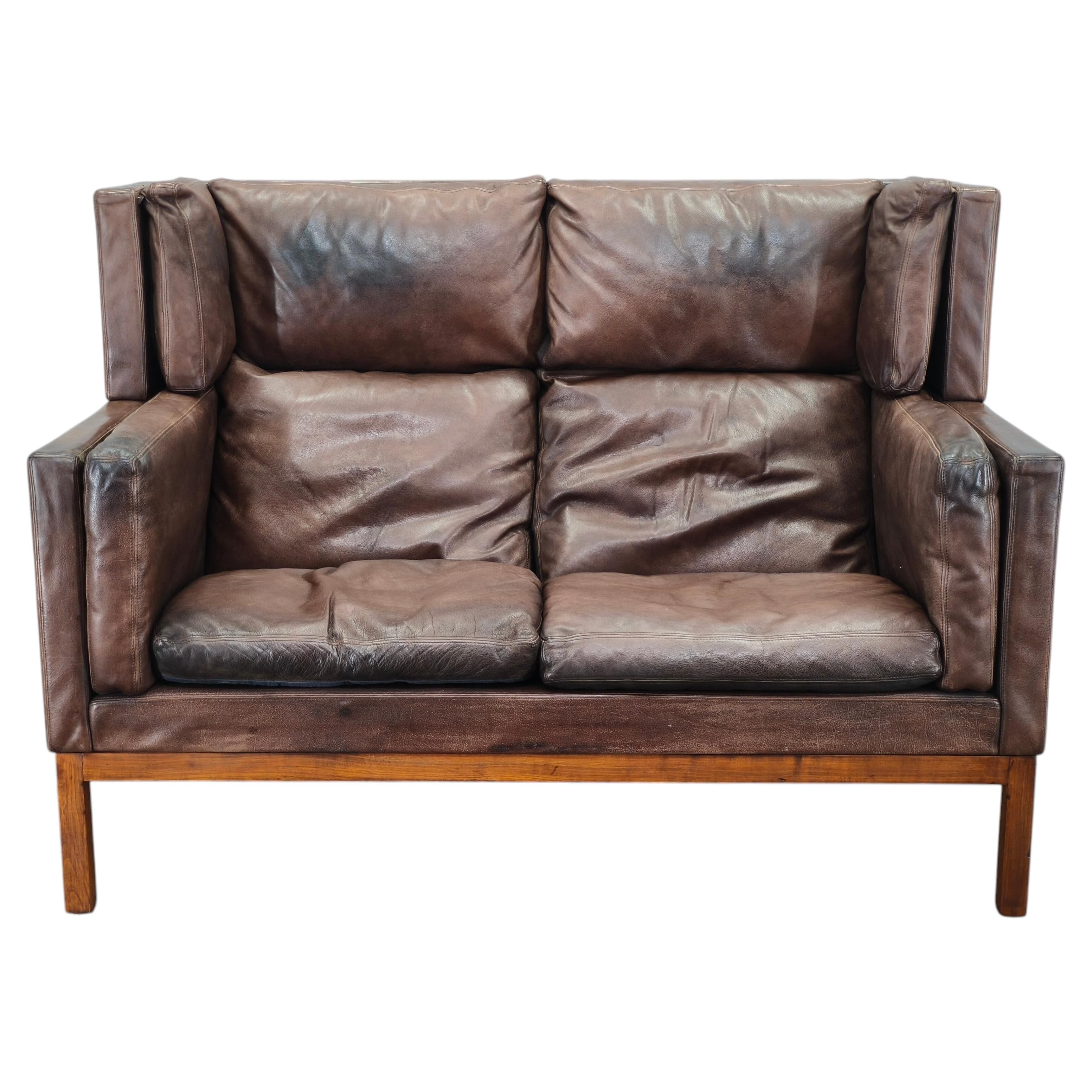 Jørgen Kastholm JK 922 Vagon Buffalo Leather Sofa Denmark