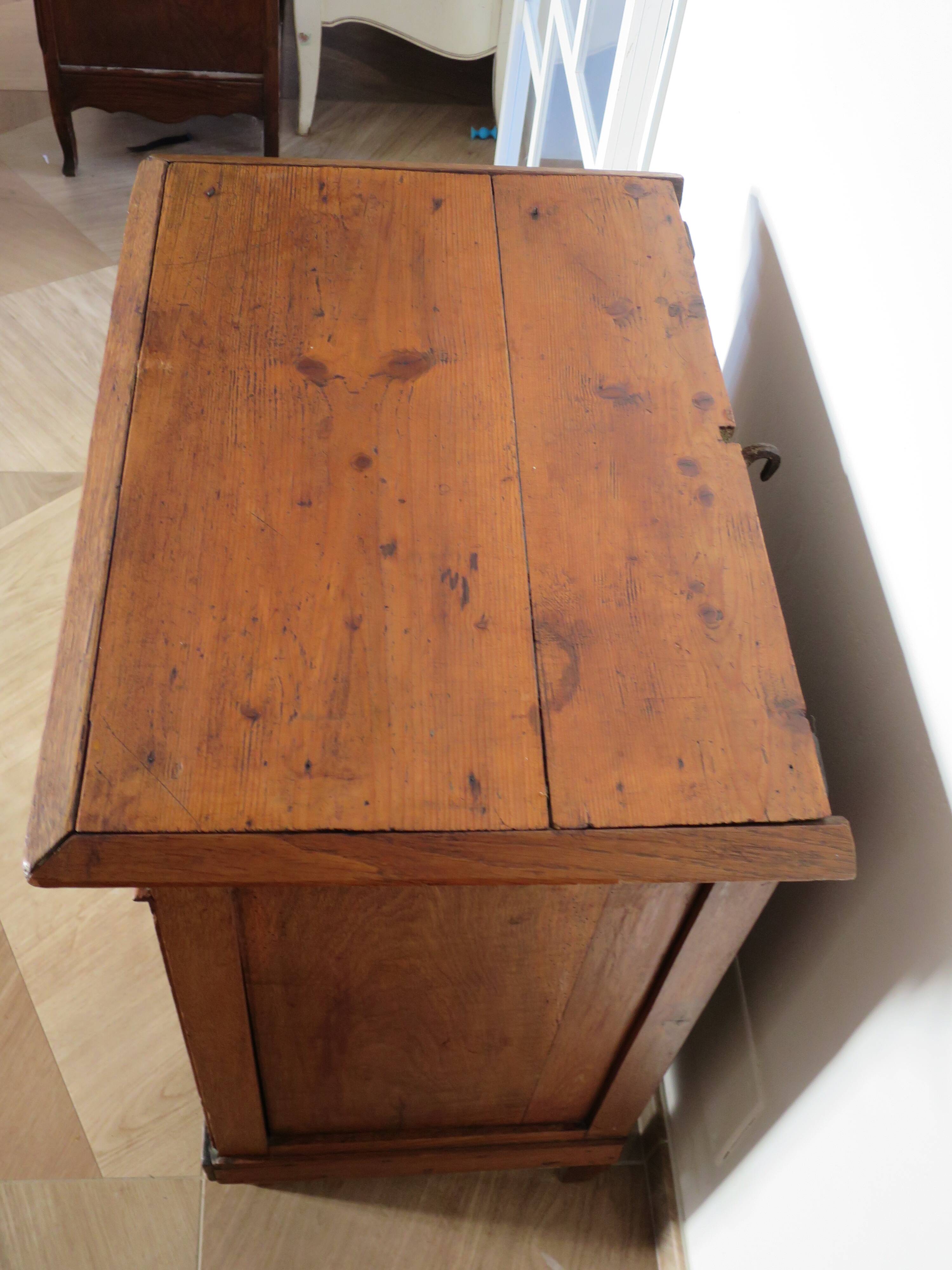 Jam cupboard - small sideboard - light oak stain - Directoire style