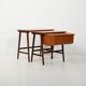 Pair of Scandinavian Nesting Coffee Tables with Yarn Box