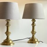 Lamp chic old solid brass candle holder