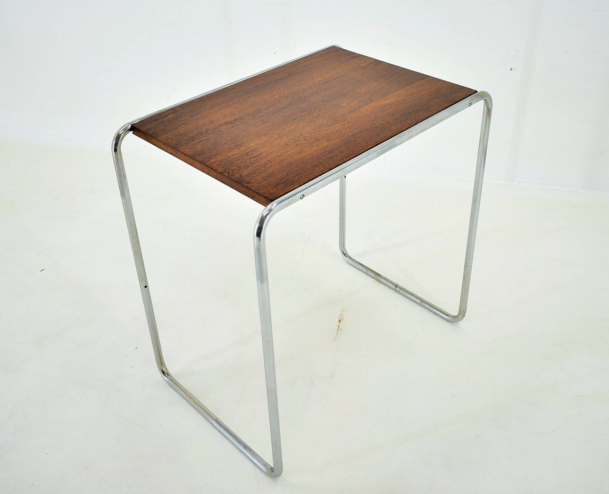 Table Bauhaus Chromée par Marcel Breuer pour Mucke Melder, 1930s