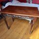 Belle Époque Desk — Carved openwork mahogany, baluster legs