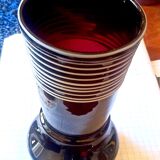 Garnet glass vase 60s