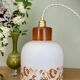 Suspension globe vintage années 70 en opaline