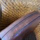 Fauteuil en rotin tressé vintage