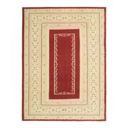 1970s Vintage Turkish Oushak Handmade Wool Cotton Beige Area Rug 194x263