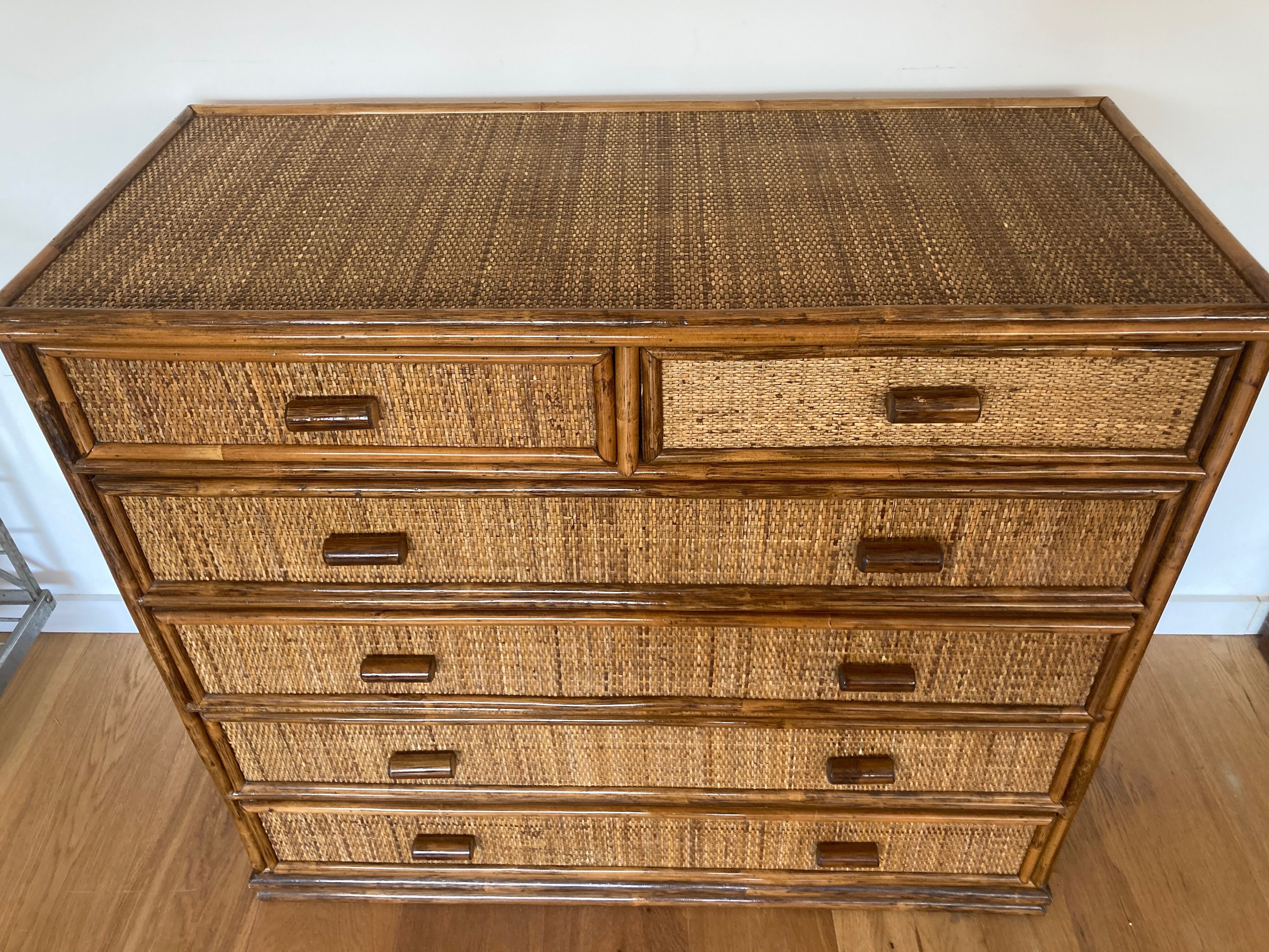 Rattan dresser