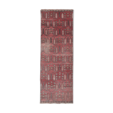 1970s Distressed Tree of Life Pattern Turkish Karapinar Rug 2'6'' x 6'7''