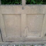 Old glazed door 211.5x105.5cm and its entrance door frame.