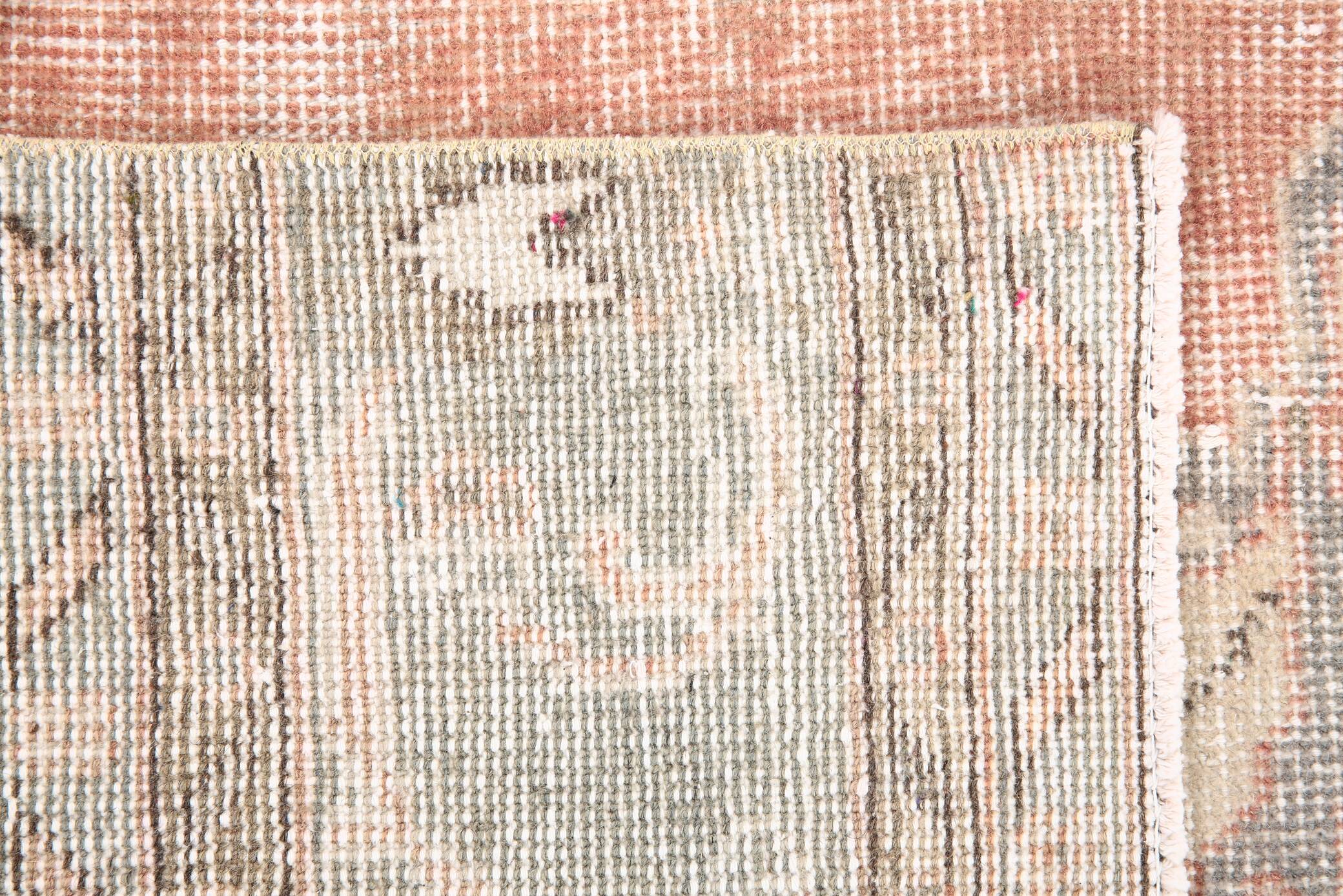 3X10 Pale Red Oriental Turkish Vintage Runner Rug, 91x315Cm