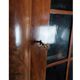 Antique North German Corner Cabinet in Late Empire in Polished Mahogany