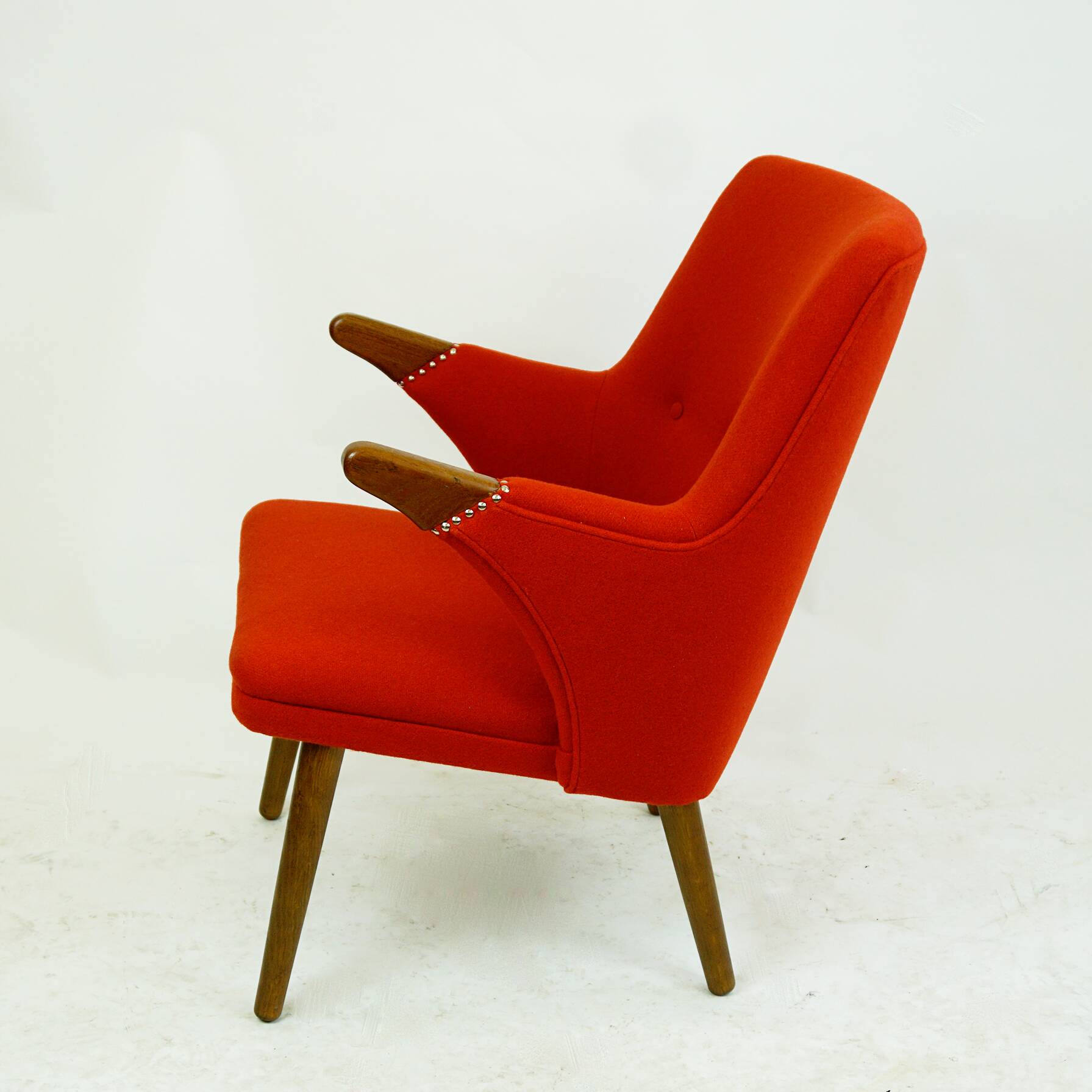 Teak armchair by Svend Skipper, Scandinavian.