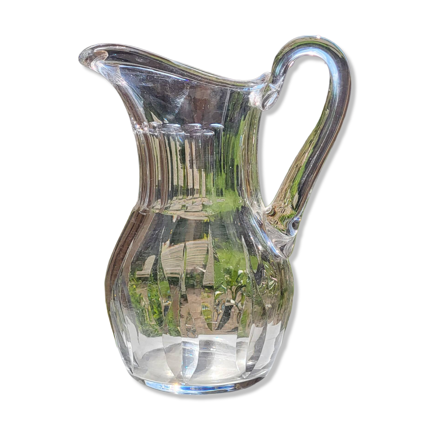 Crystal pitcher from Saint Louis, Cerdagne model.