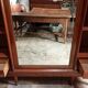 Antique Art Nouveau wardrobe with mirror – Early 20th century
