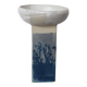 Ceramic piece decorated with cyanotype