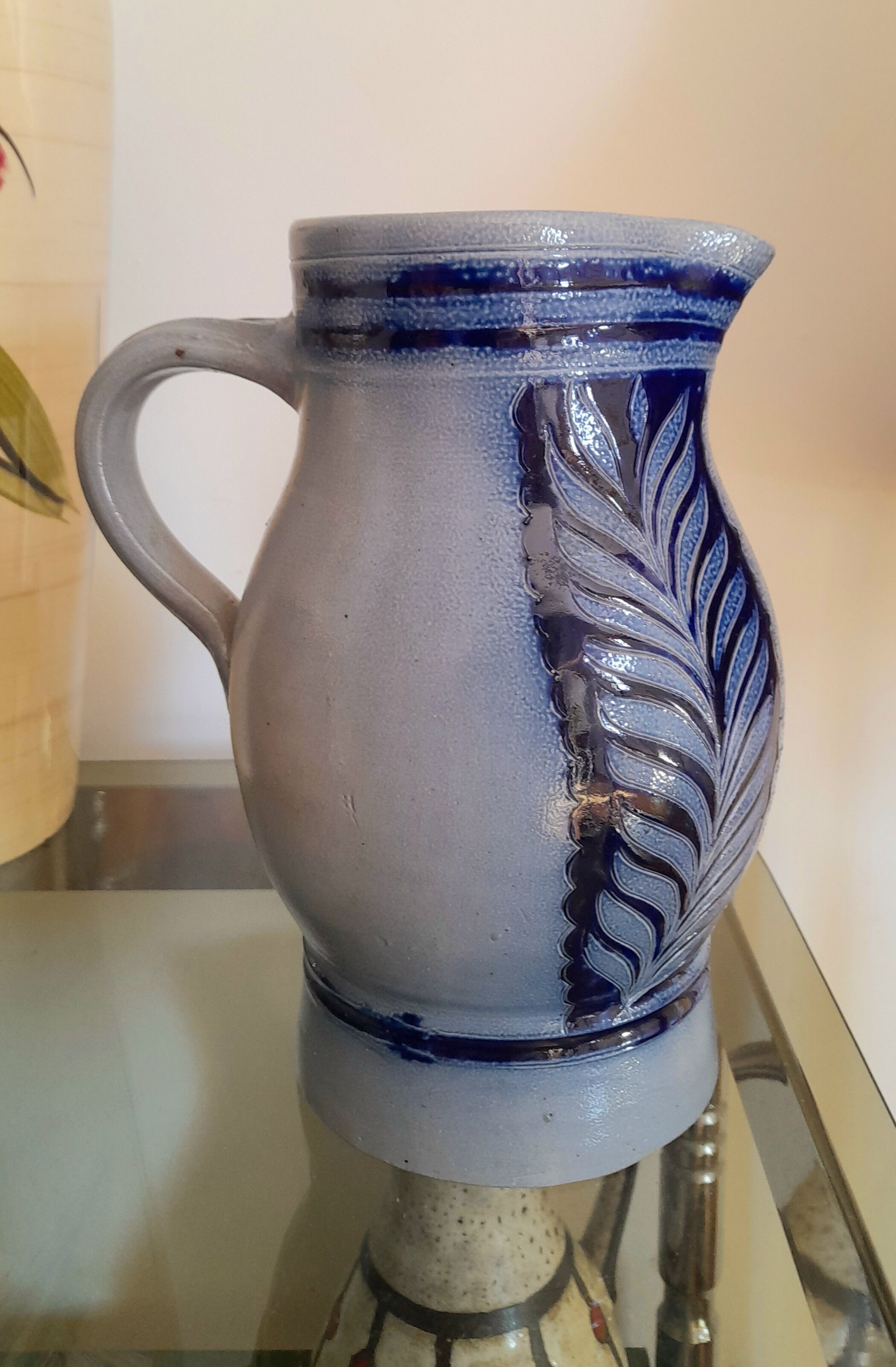 Vase or pitcher in sandstone from Alsace 60s