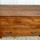 Old solid oak cabinet with its large drawer.