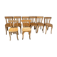 (Lot) 8 Baumann wooden bistro chairs