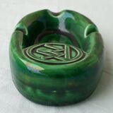 Green ceramic ashtray