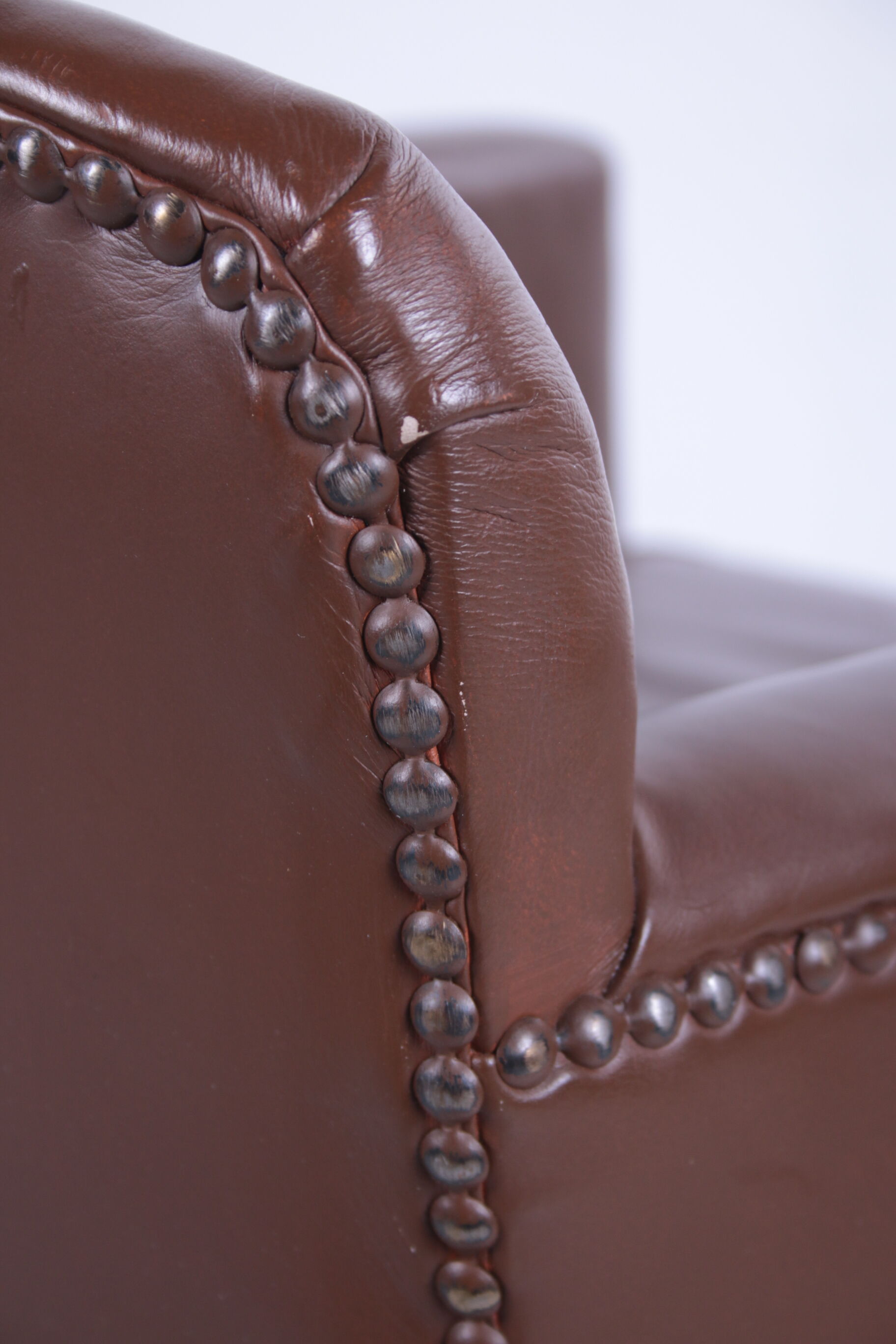 Vintage sheepskin armchair