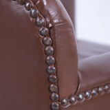 Vintage sheepskin armchair