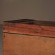 Massive pine bank chest, Art-Populaire, Auvergne, 19th century