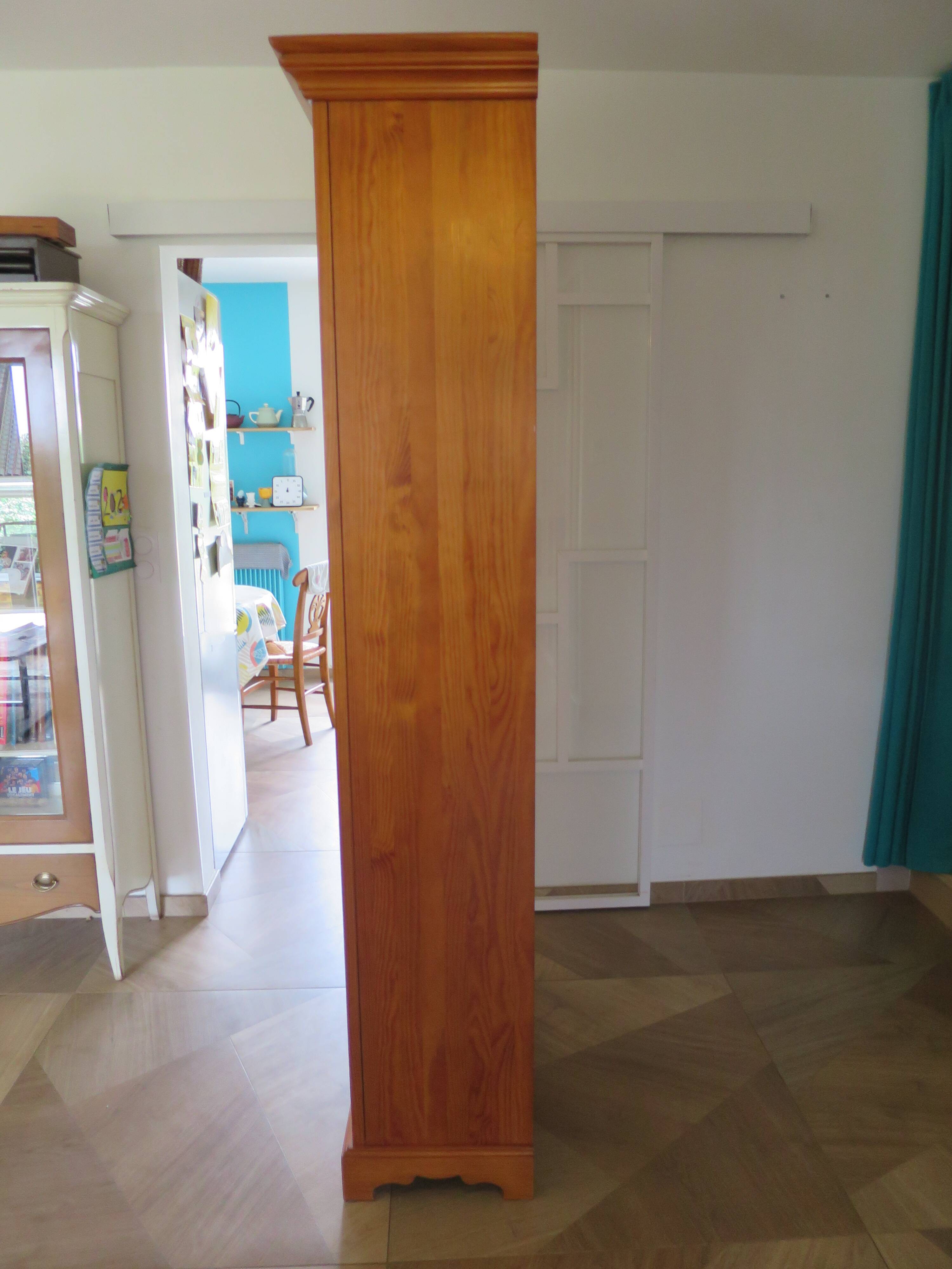 Beautiful bookshelf - solid pine - 5 shelves - country style - natural colour