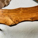 Brutalist wooden bench