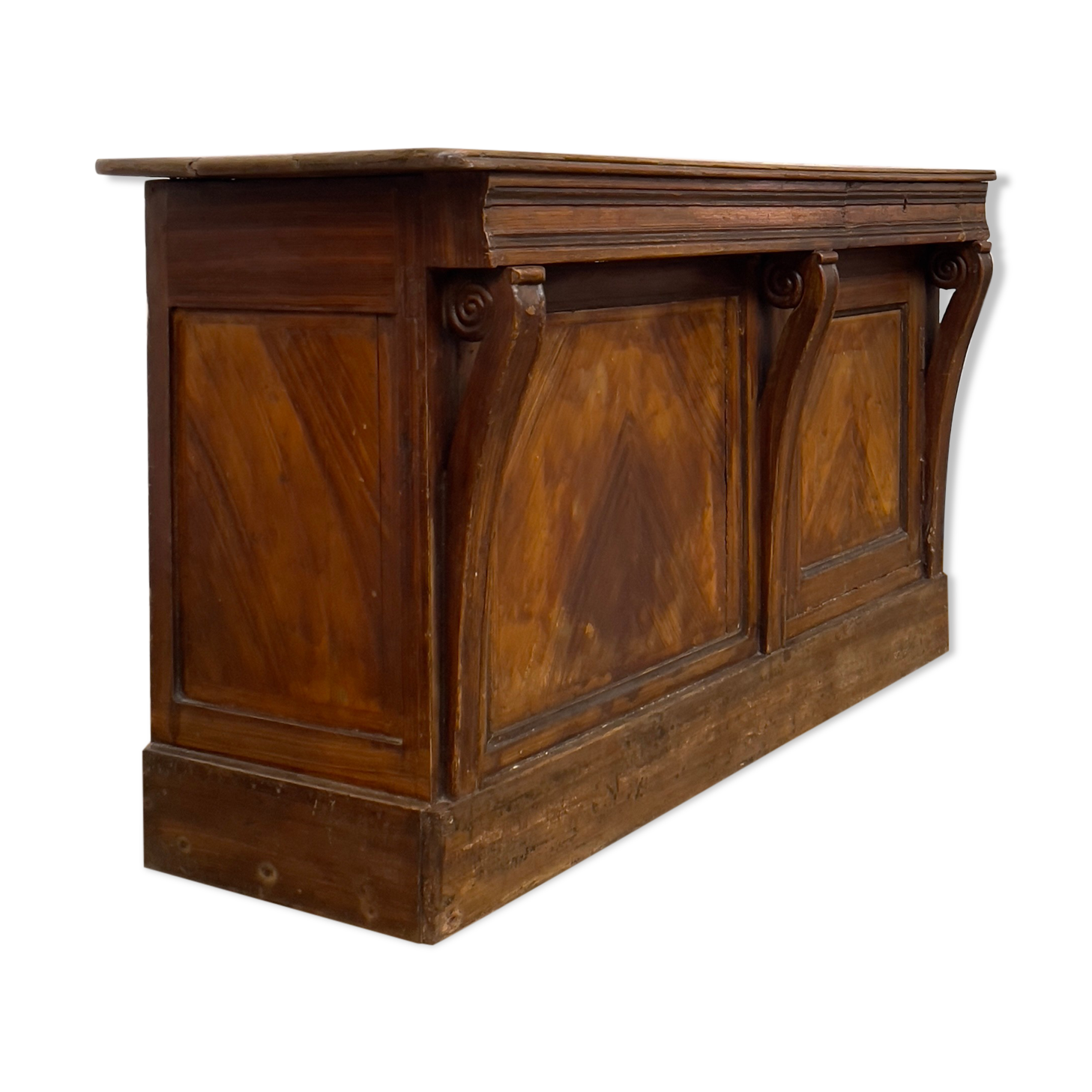 Former wooden trading counter