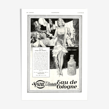 Vintage poster 30s Eau de Cologne