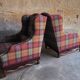 Pair of Louis XIII wingback armchairs