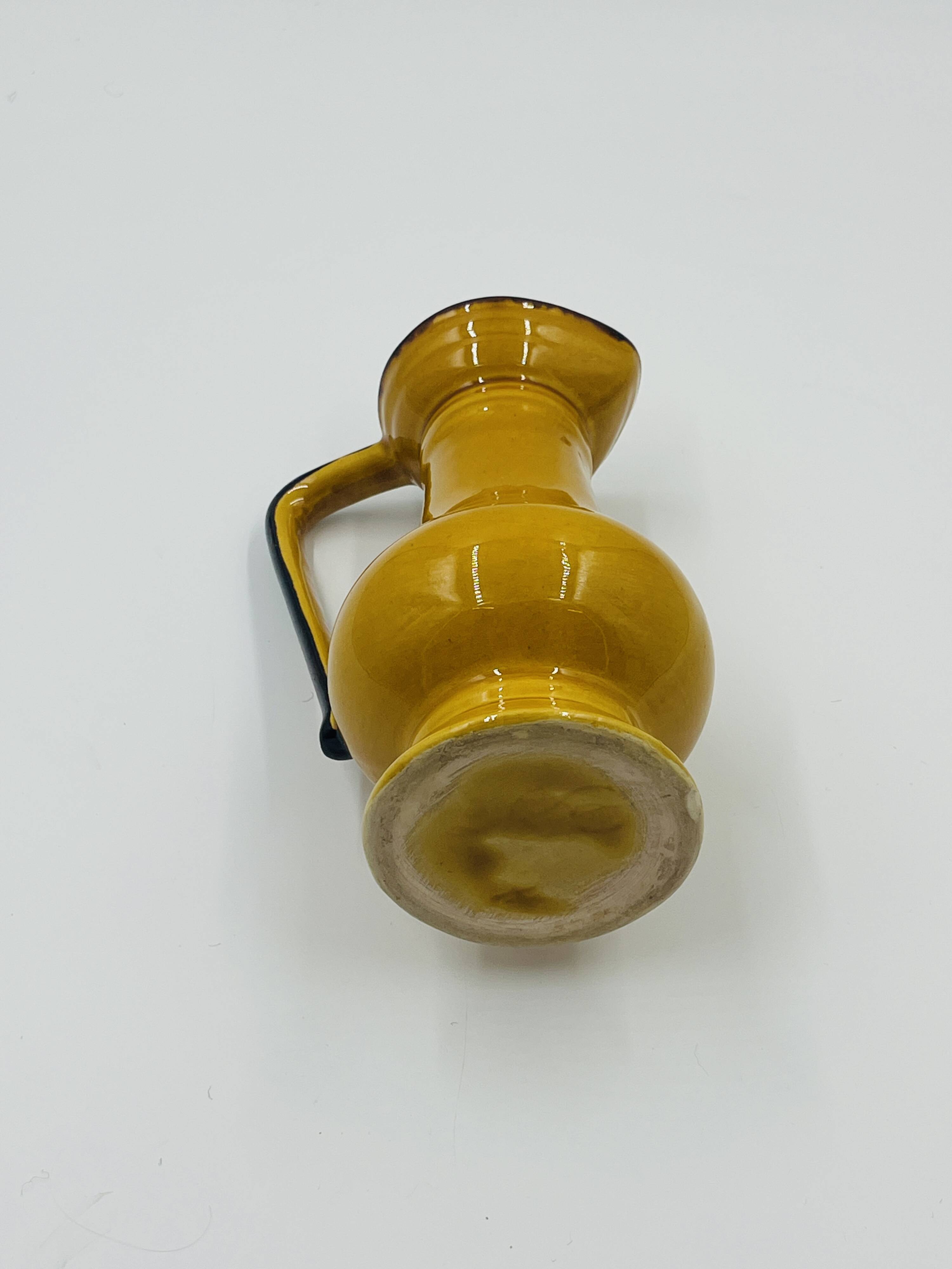 Duo de Vases Vintage Coulobres en Céramique Ocre