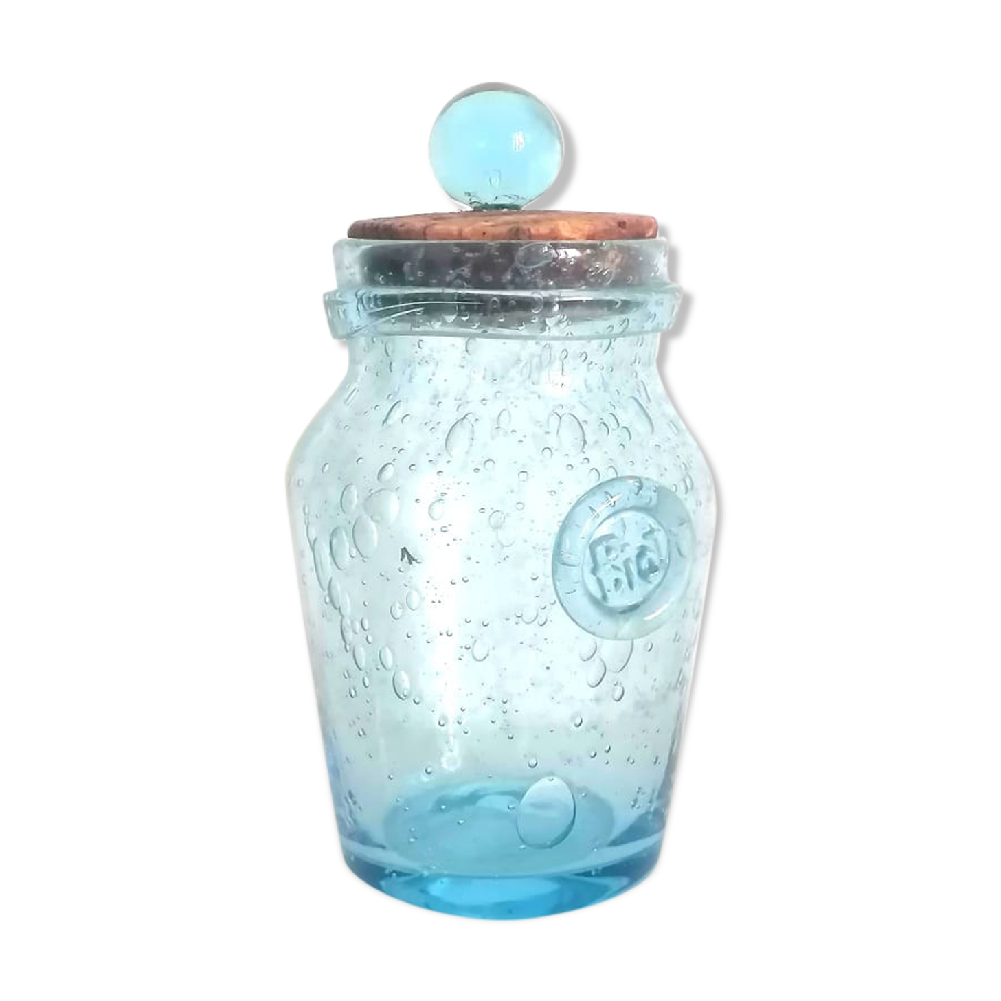 Biot blue spice pot