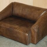 Reclining canapé De Sede DS47 in restored buffalo neck leather
